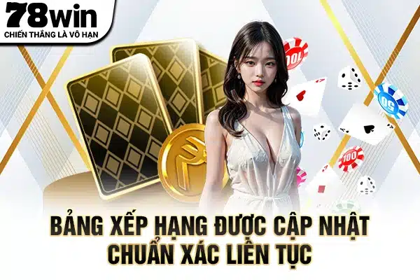 Bảng xếp hạng được cập nhật chuẩn xác liên tục